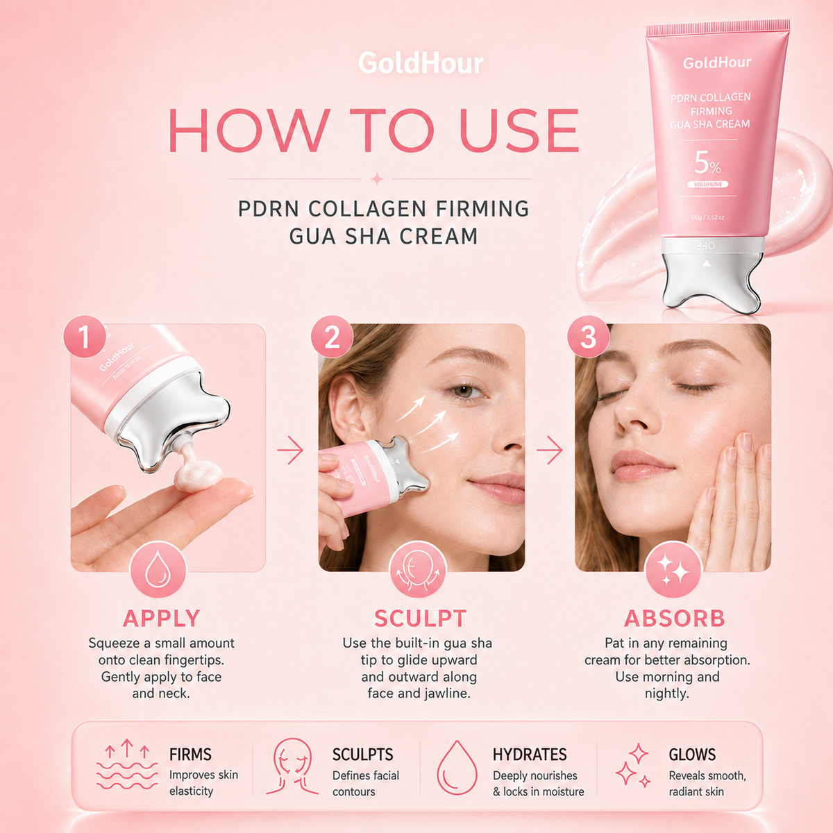 Golden PDNR Collagen Plumping Cream